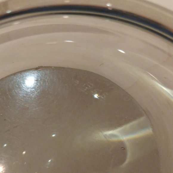 Vintage Mid-century modern free form Smoke glass bowl Denmark - Picture 4 of 4